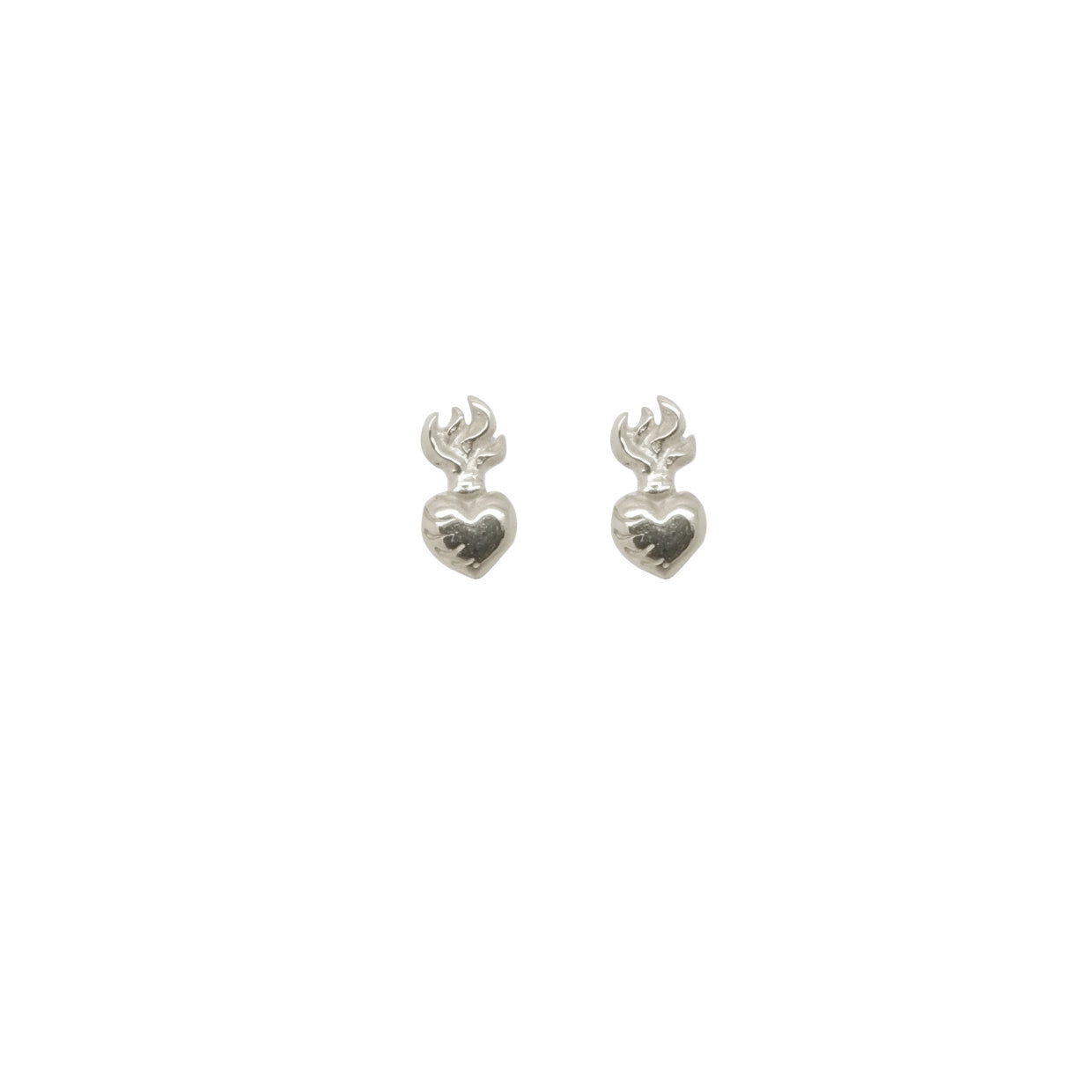 Sacred Heart Stud Earrings
