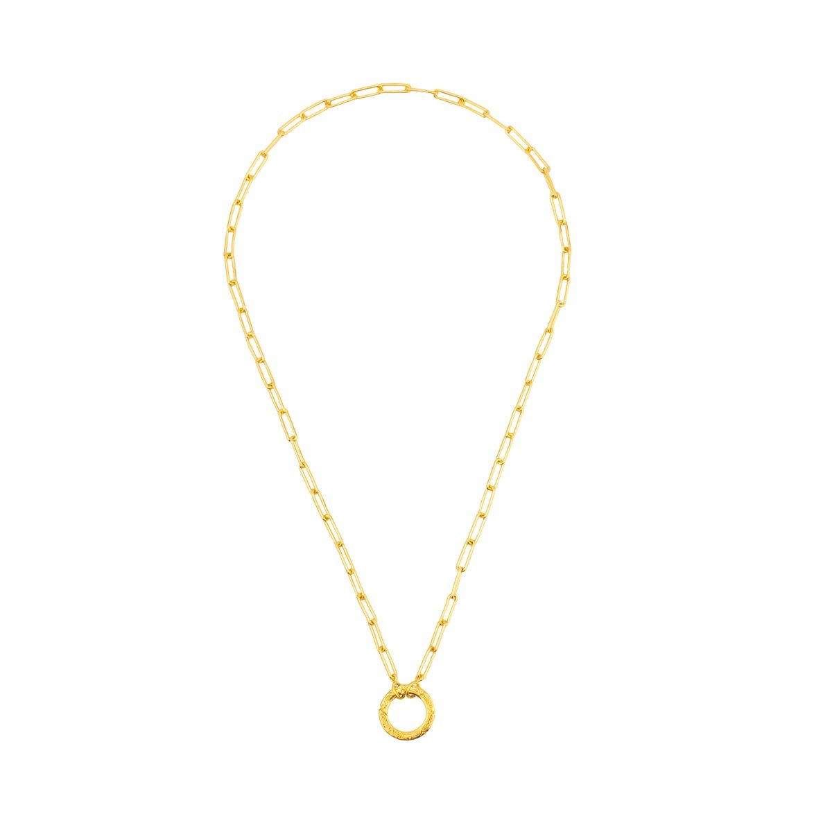 Hunt Of Hounds Chantilly Charm Holder Necklace on Clip Chain