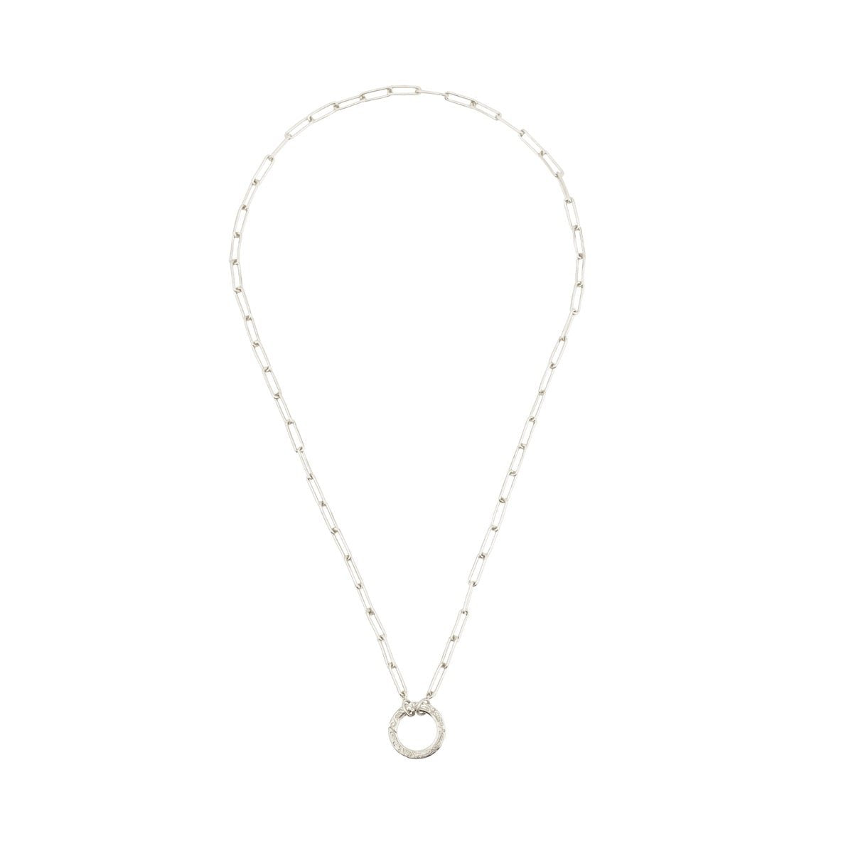 Hunt Of Hounds Chantilly Charm Holder Necklace on Clip Chain