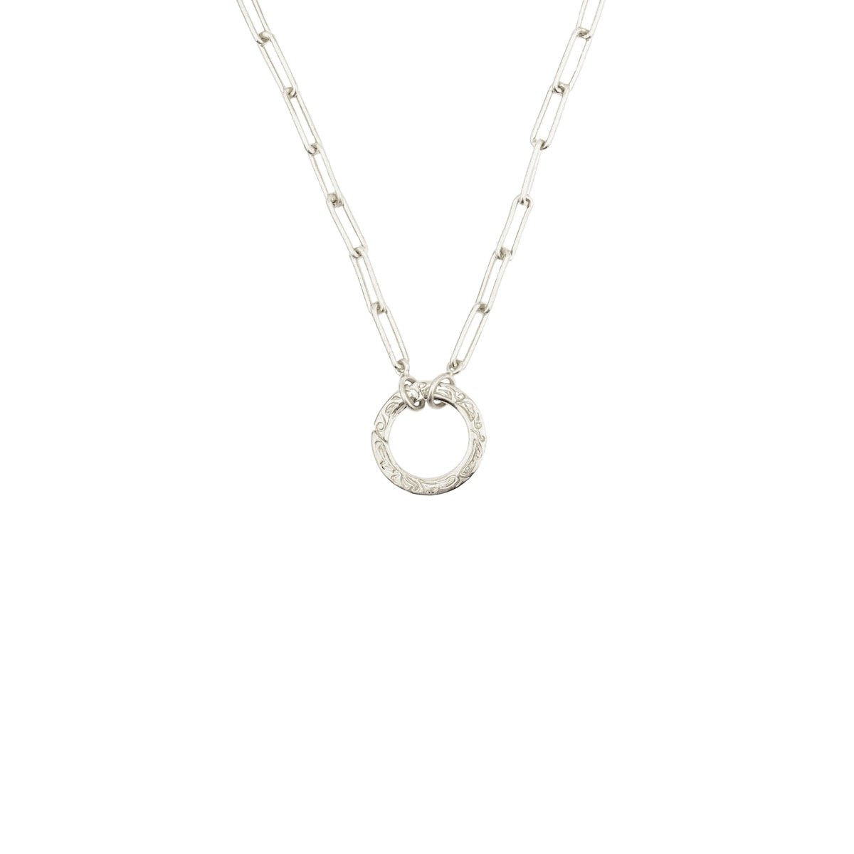 Hunt Of Hounds Chantilly Charm Holder Necklace on Clip Chain