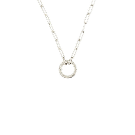 Hunt Of Hounds Chantilly Charm Holder Necklace on Clip Chain