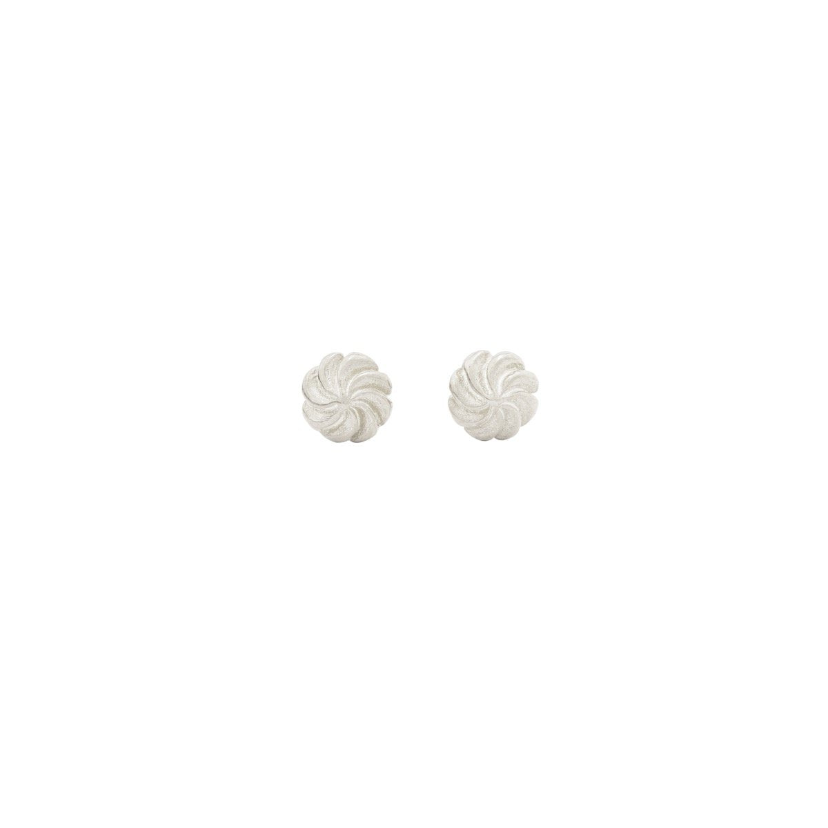 Hunt Of Hounds Whipped Cream Stud Earrings in Silver