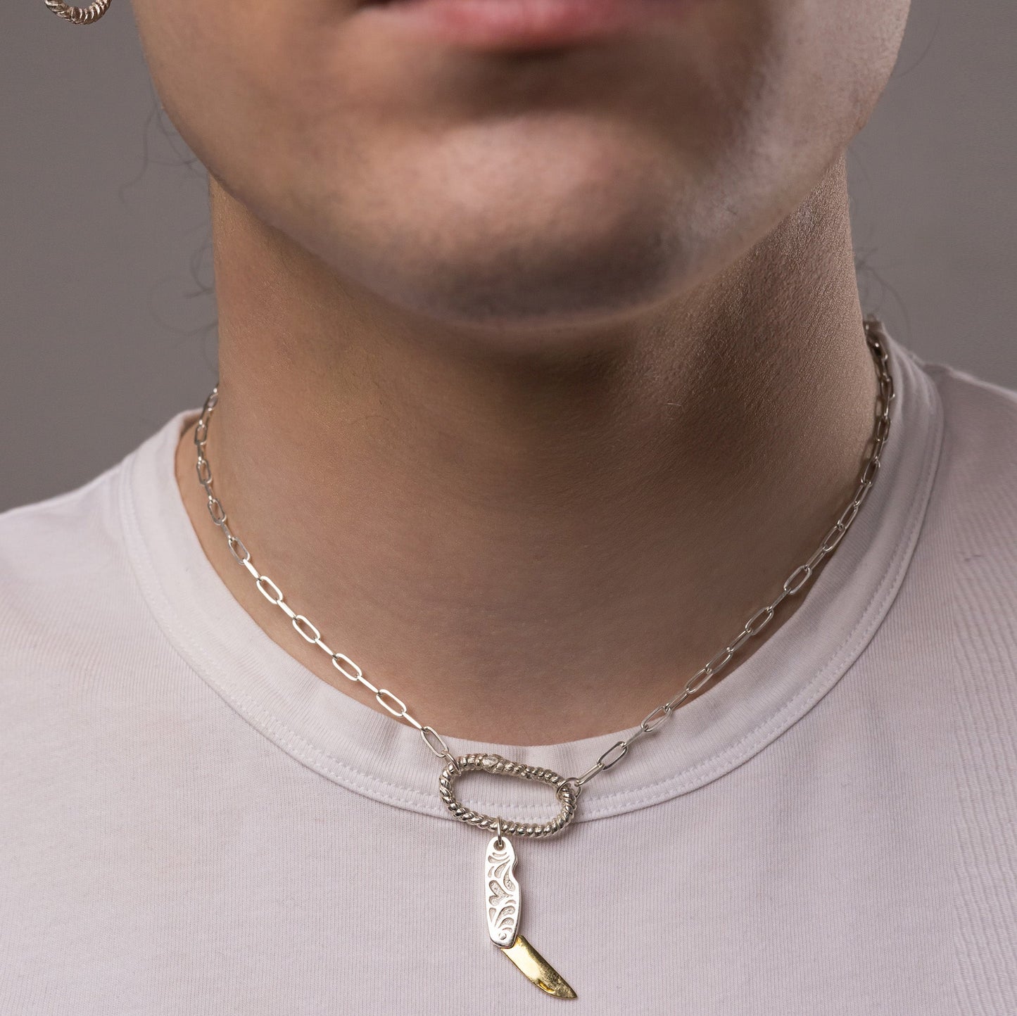 Mini Pocket Knife Charm