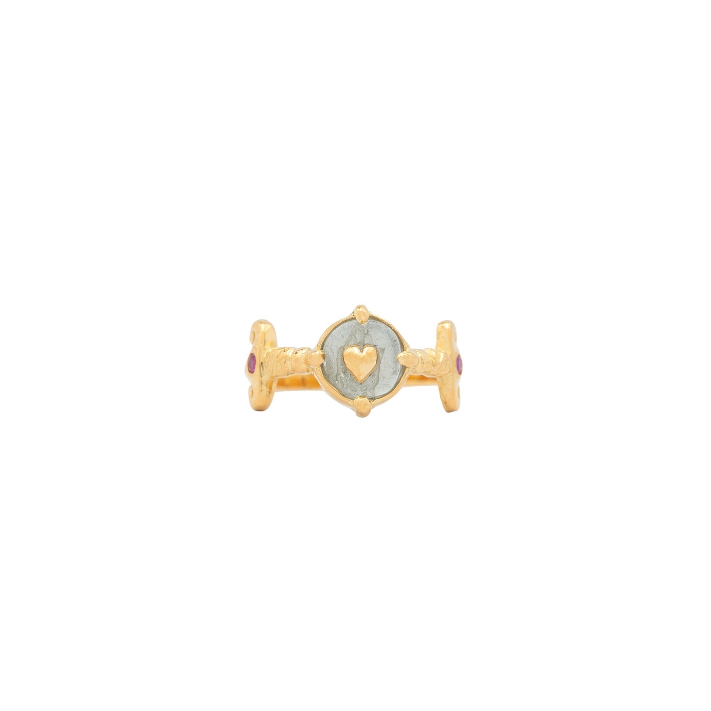 Hunt Of Hounds Defender Ring Dagger Ring Heart Quartz