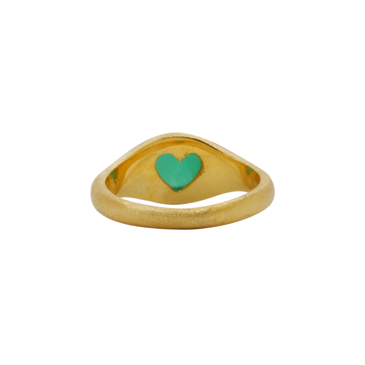 Helios Ring with Green Agate