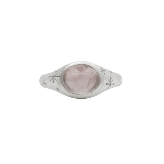 Helios Ring with Rose Quartz