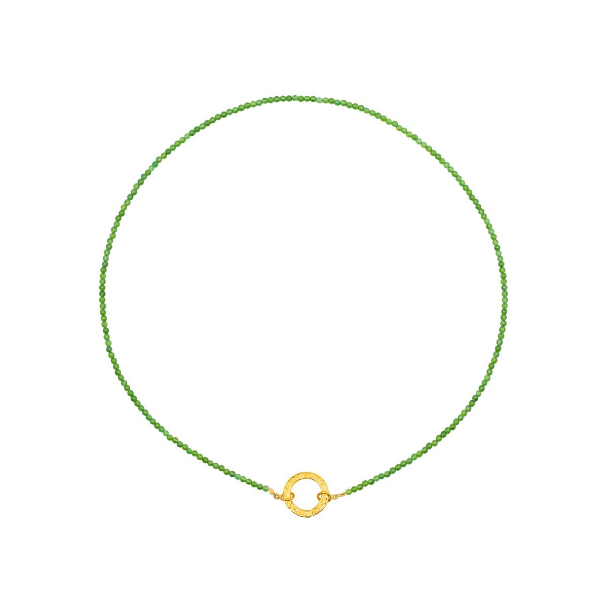 Hunt Of Hounds Chantilly Charm Holder Necklace on Jade