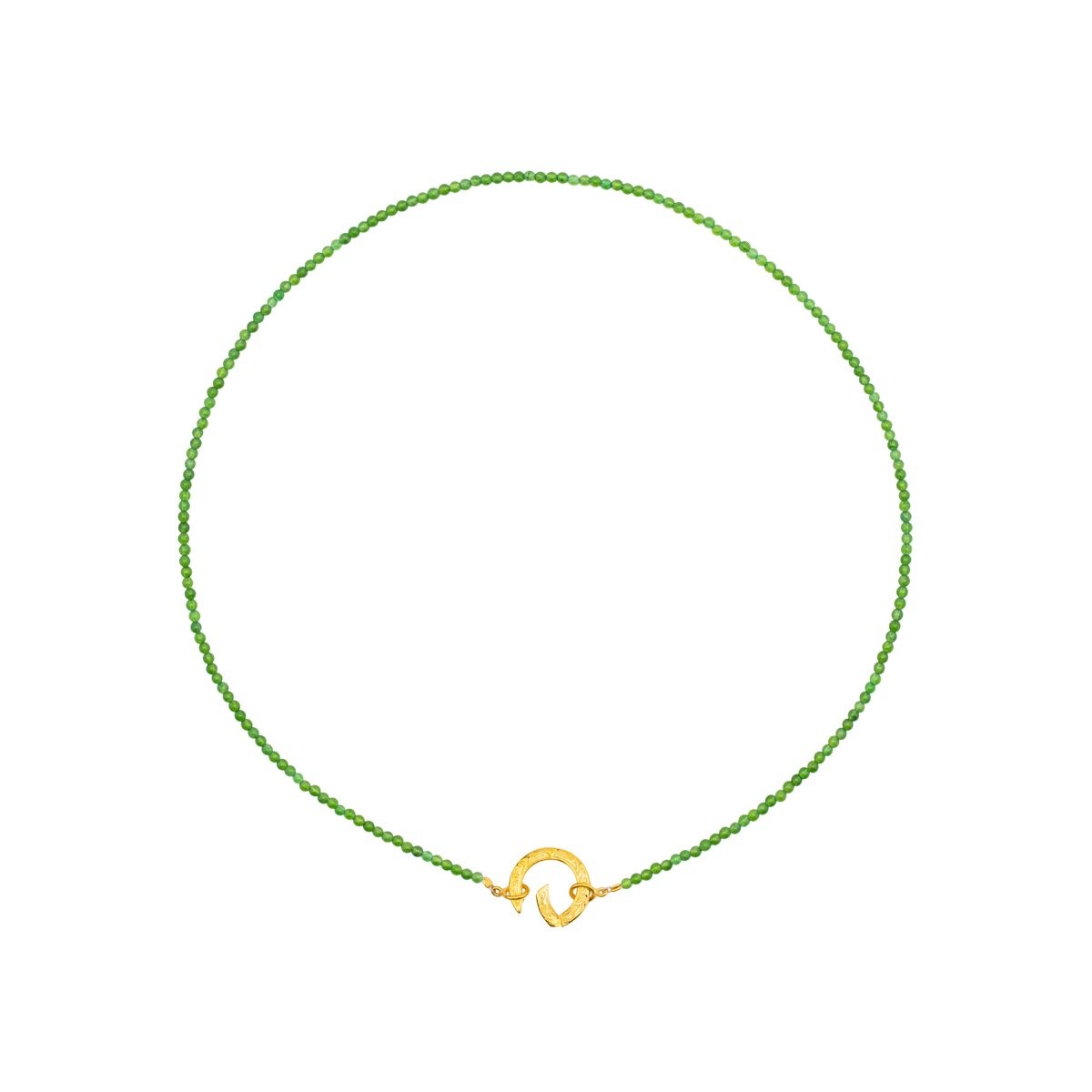 Hunt Of Hounds Chantilly Charm Holder Necklace on Jade