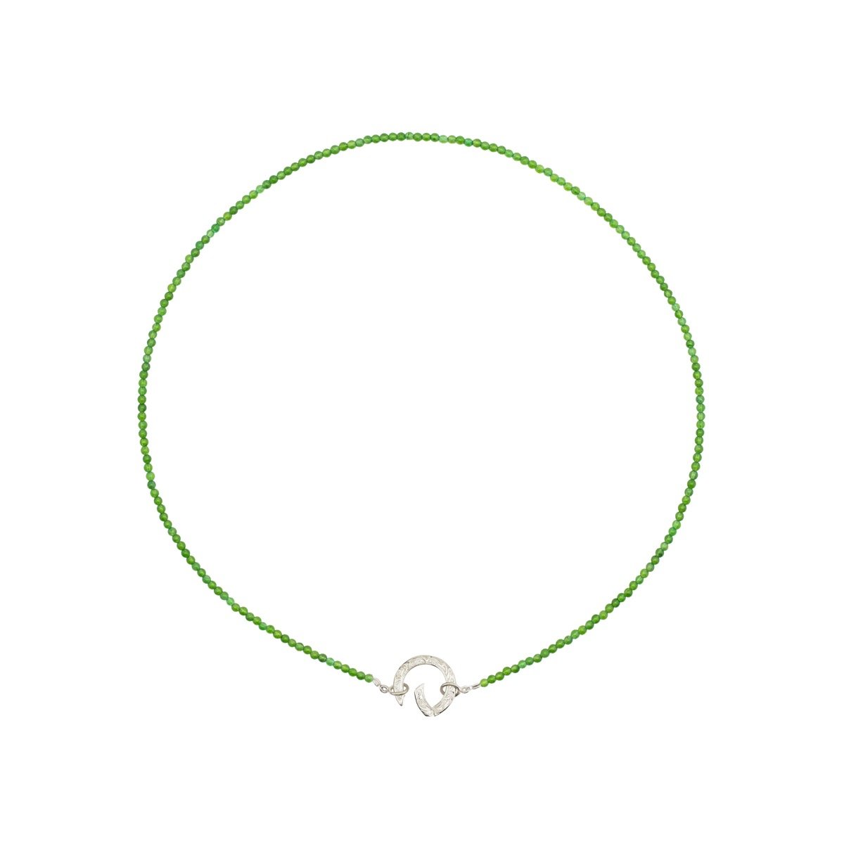 Hunt Of Hounds Chantilly Charm Holder Necklace on Jade