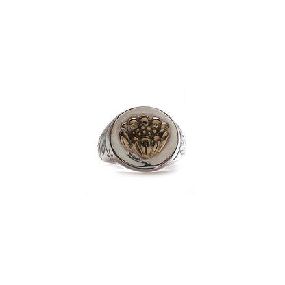 Hunt Of Hounds Adonis Flower Signet Ring