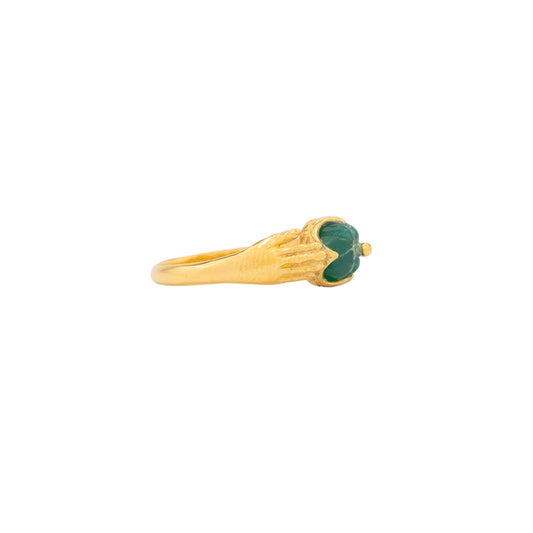 Mini Cake RIng - Green Onyx